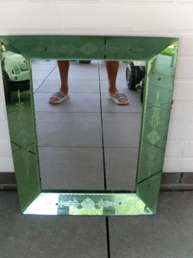 Antieke spiegel in kader