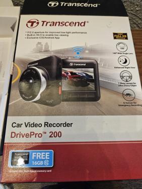 Zgan Transcend DrivePro 200 Dashcam - Full HD met Wi-Fi