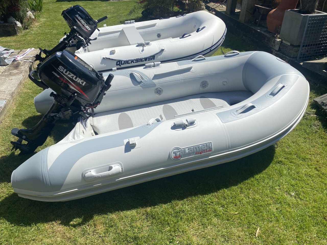 Talamex highline + Suzuki 5 pk 4 takt ( zo goed als nieuw )
