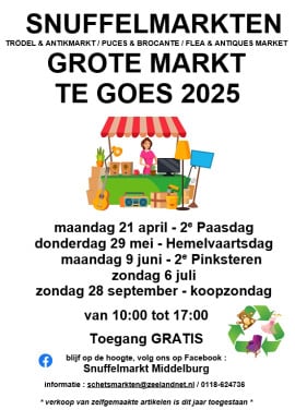 SNUFFELMARKT OP DE GROTE MARKT TE GOES 2025