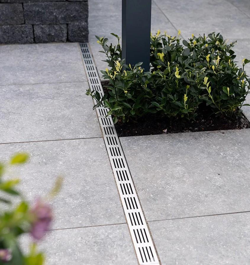 ACO Lijngoot (1 meter) met diverse koppelstukken.