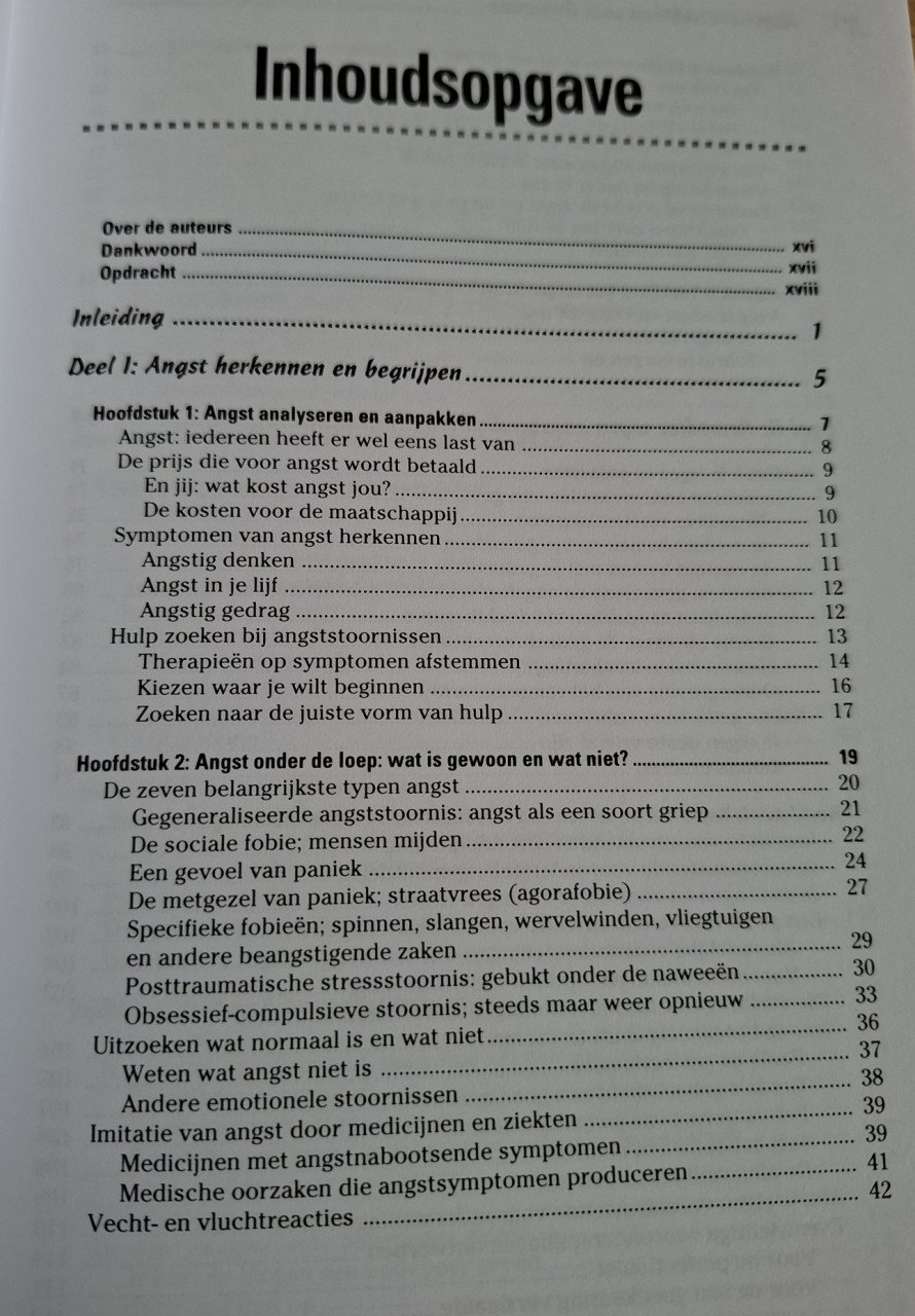 Angst overwinnen voor Dummies, door   C.H. Elliot en L.L. Smith