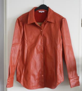 Oranje blouse jas  maat 40