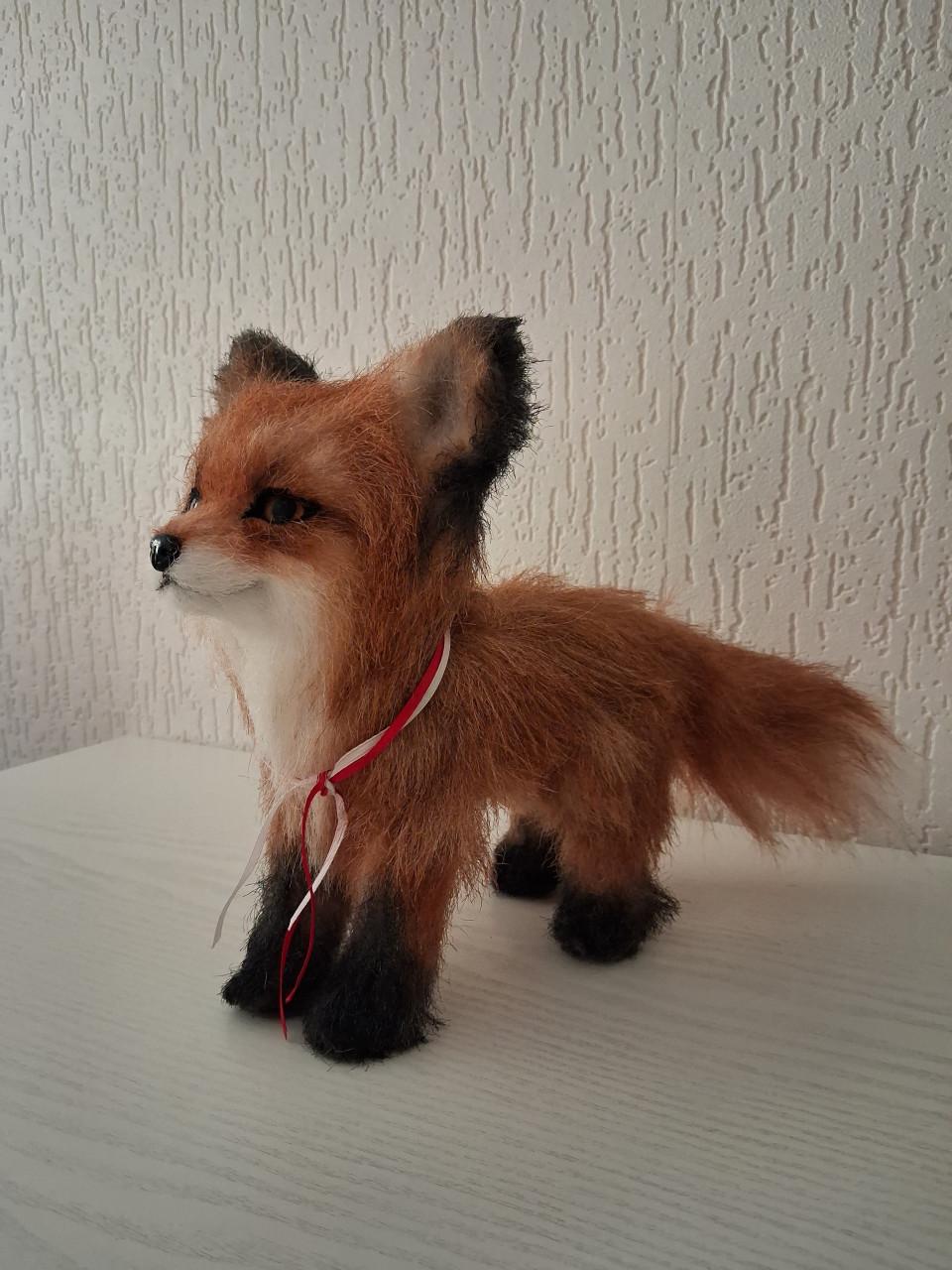 Artdoll vos pop handgemaakt