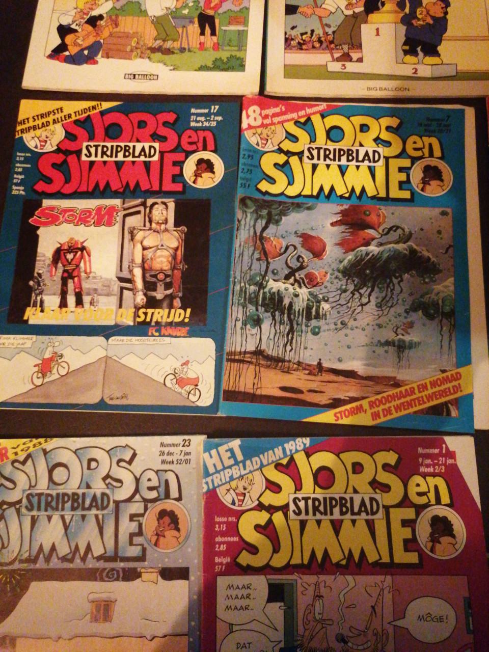 16 x Sjors en Sjimmie 1988, 1989,1991