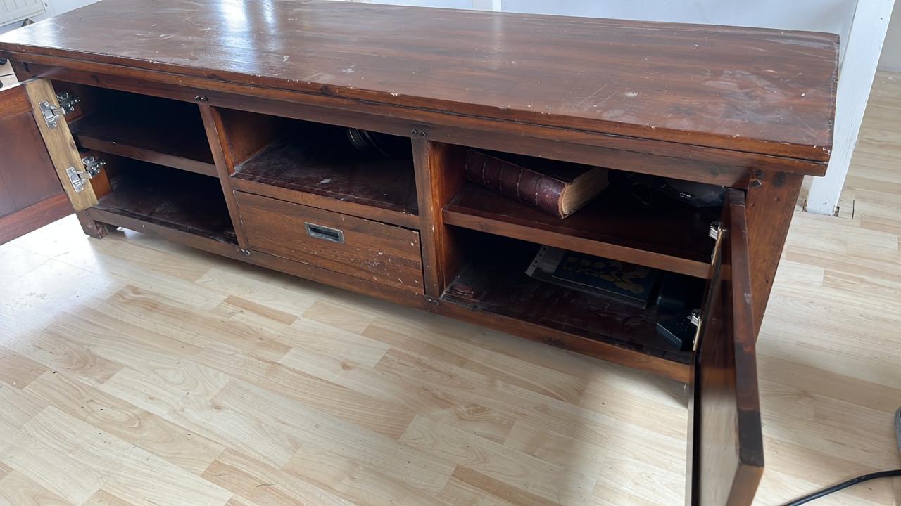 Massief Teakhouten TV-meubel