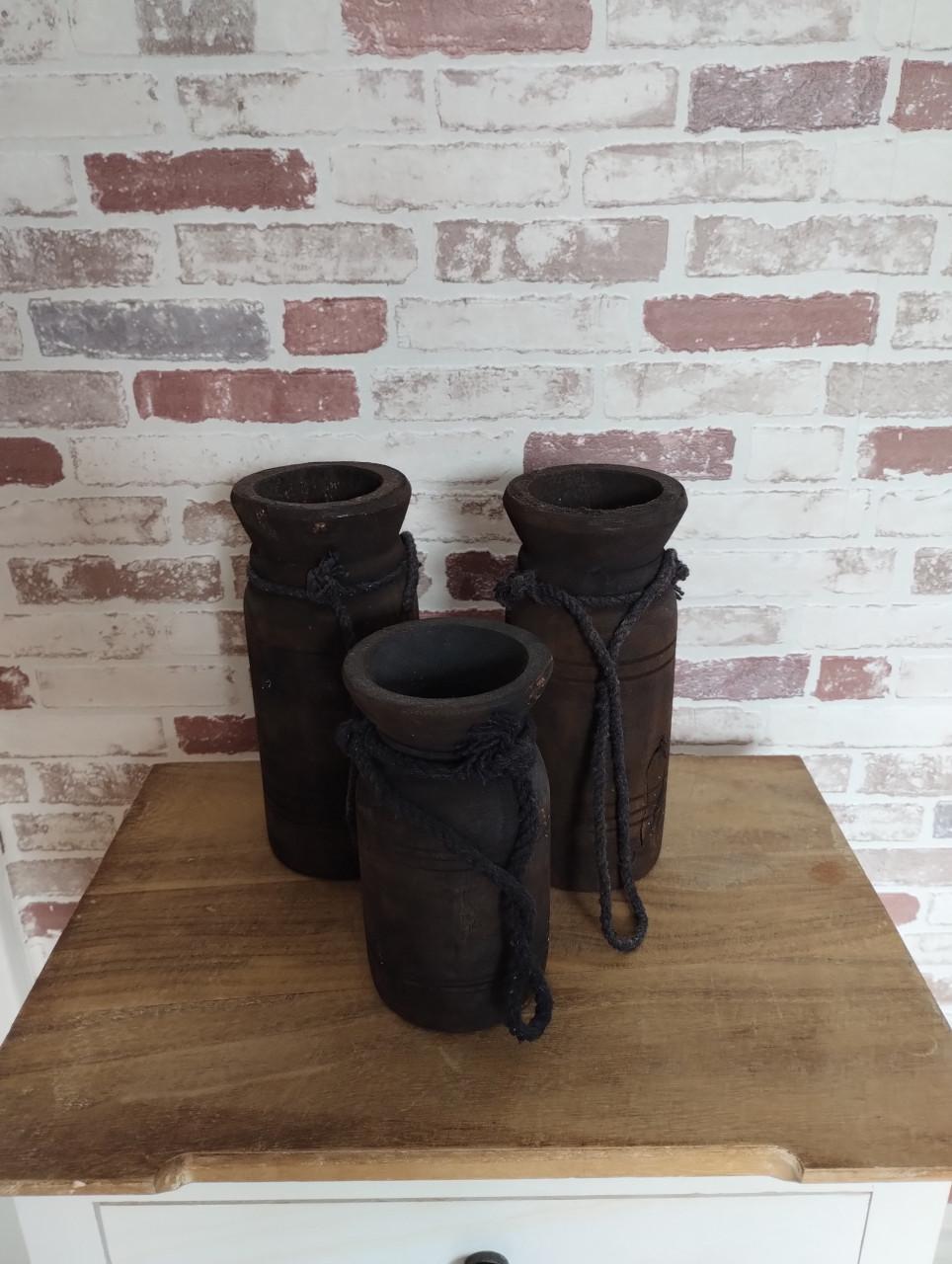 3 kleine Nepalese potjes