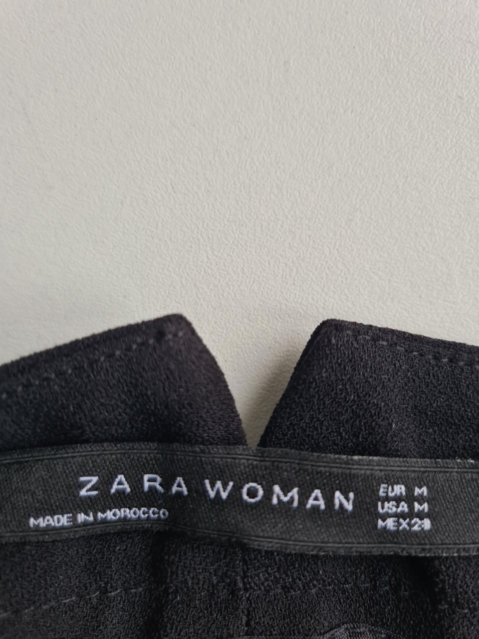 Zara mooie zwarte broek met wijde pijpen Maat M