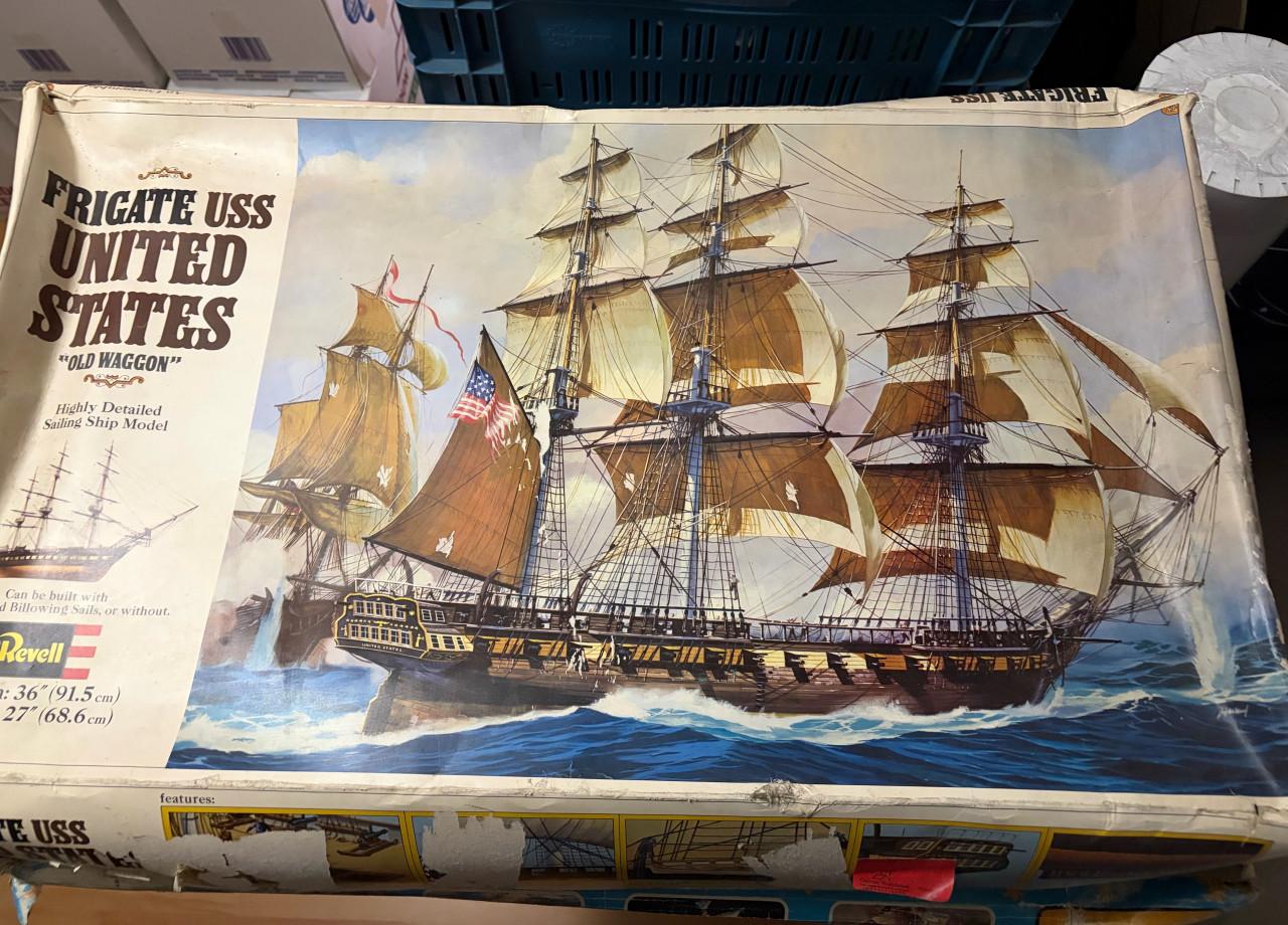 Oude Revell modelbouw schepen