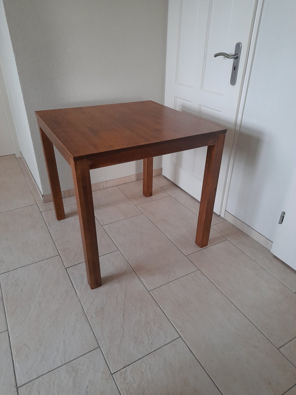 Massief houten tafel 80 x 80 x 76,5H (in goede  staat )  Eiken hout