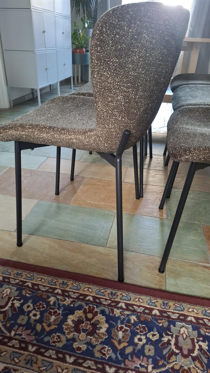 6x eetkamerstoel donker groen