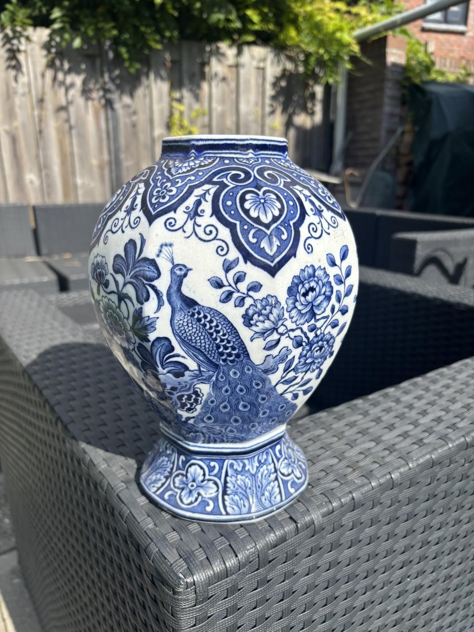 Delfs blauwe pot