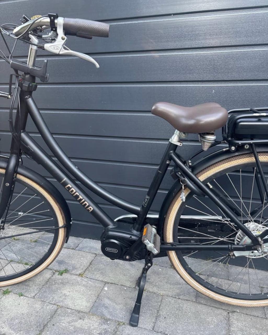 Elektrische Cortina transport moederfiets
