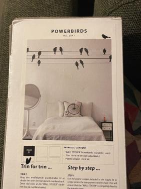 Muursticker met vogels