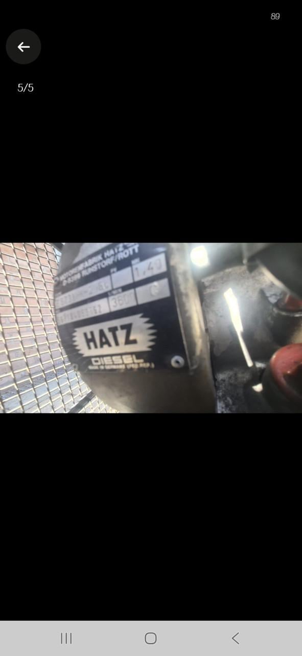 Bauer Kompressor met hatz dieselmotor (1980)
