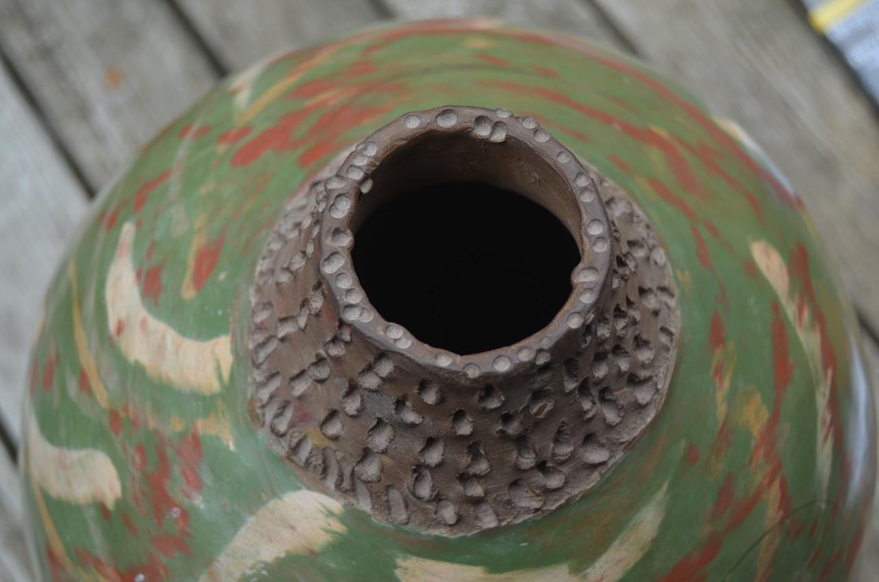 Prachtige Peruaanse pot, aardewerk. (1)