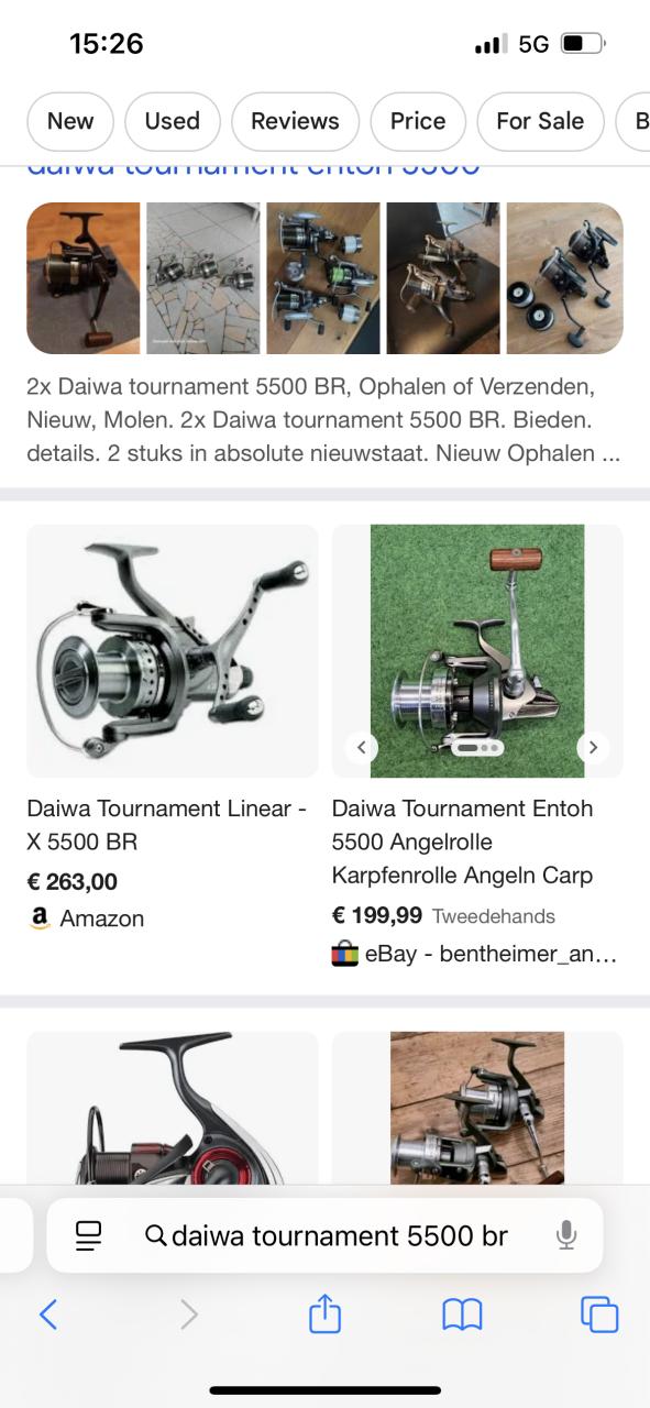 Te koop nieuw daiwa tournament linear x5500 br karpermolens