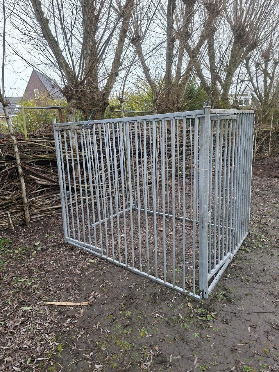 Gegalvaniseerde hondenren 4 delig