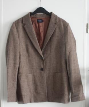 Bruin geblokte blazer maat 42
