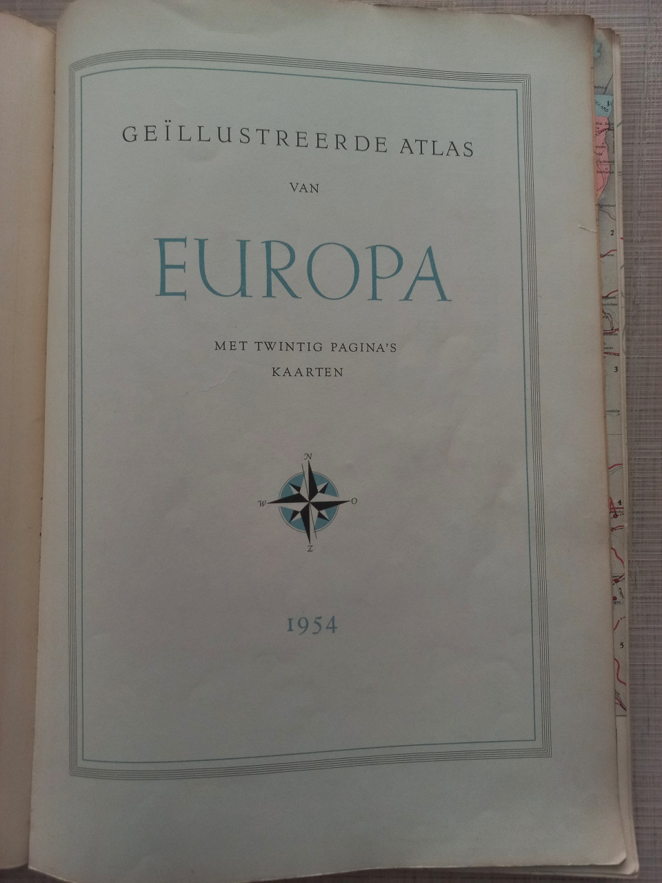 Geïllustreerde Atlas van Europa, 1954