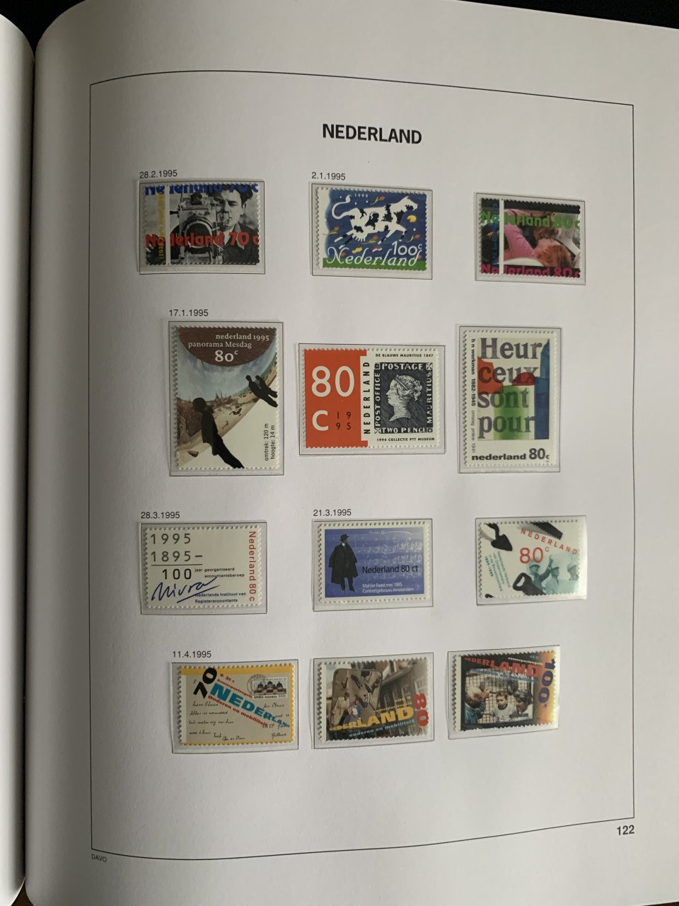 Nederland Davo de Luxe IV (1990-1999) helemaal gevuld postfris