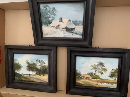 Schilderijtjes 3 stuks
