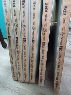 Opdekdeuren 6 stuks