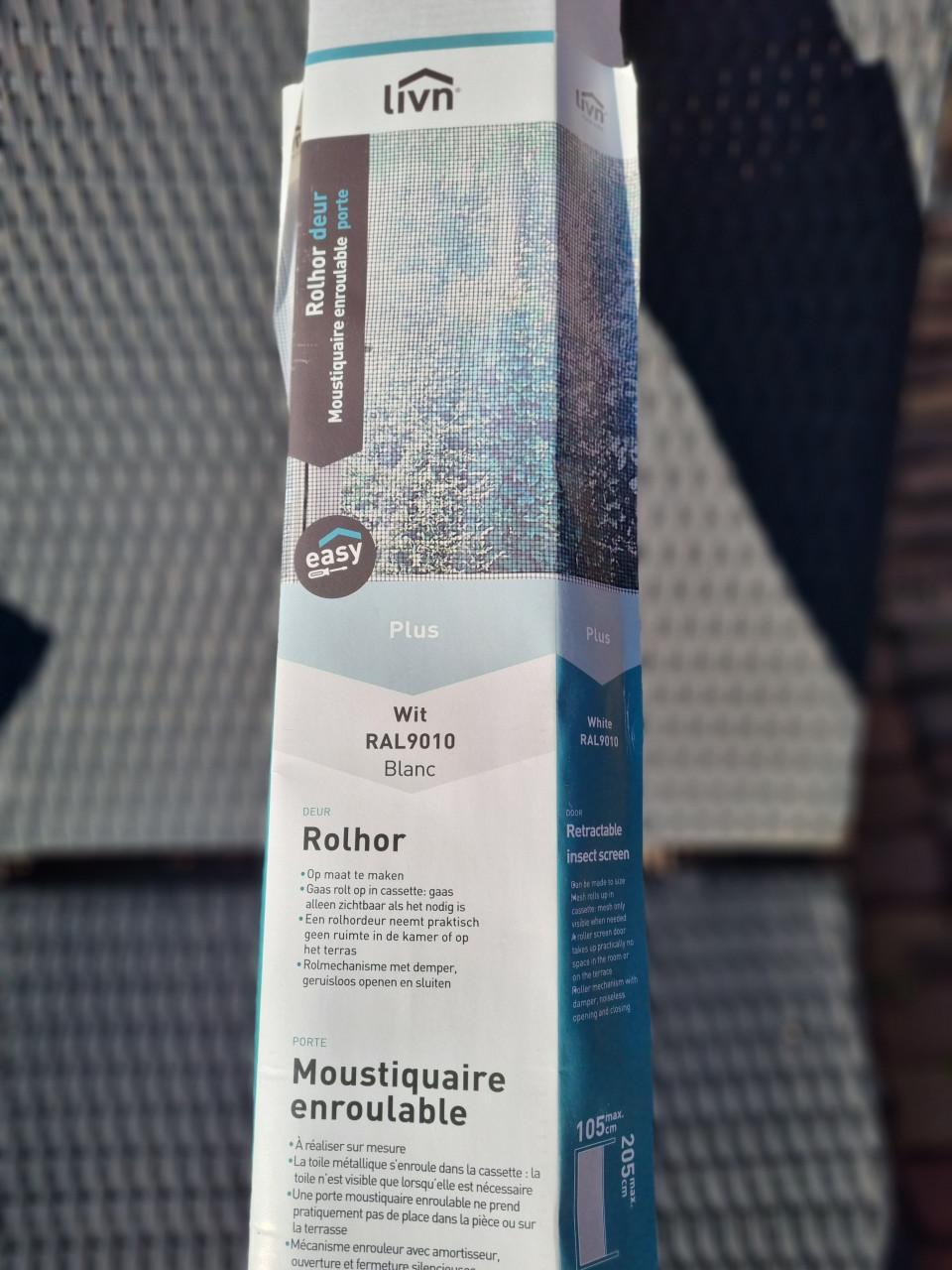 Nieuwe onderdelen rolhordeur Livn easy wit 205 cm x 105 cm