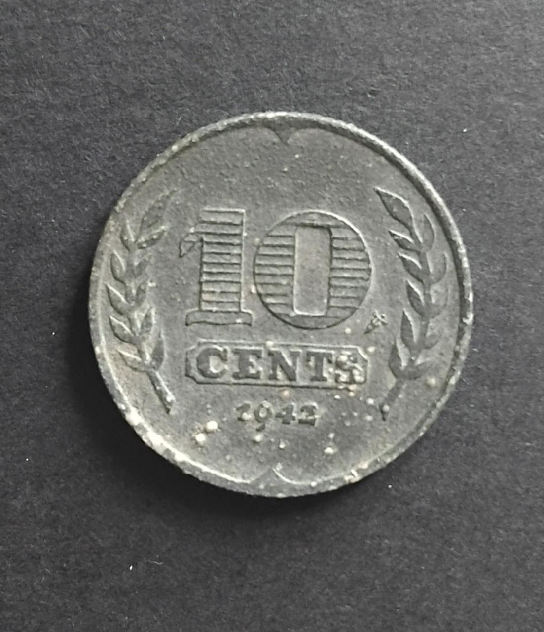 1941 1942 (2x) 1943 Zinken Dubbeltjes 4x