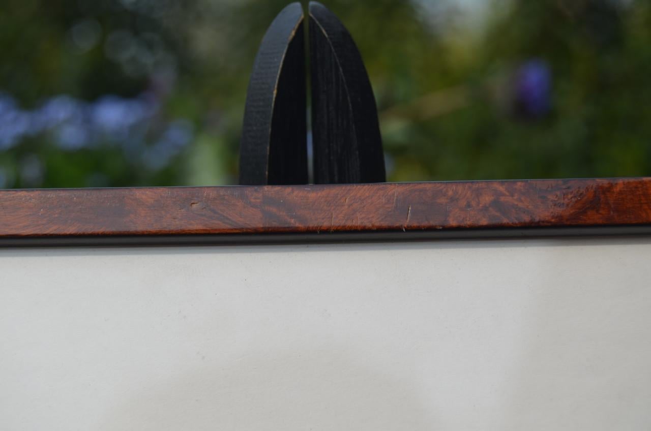 Mooie monochroom aquarel van een sloep