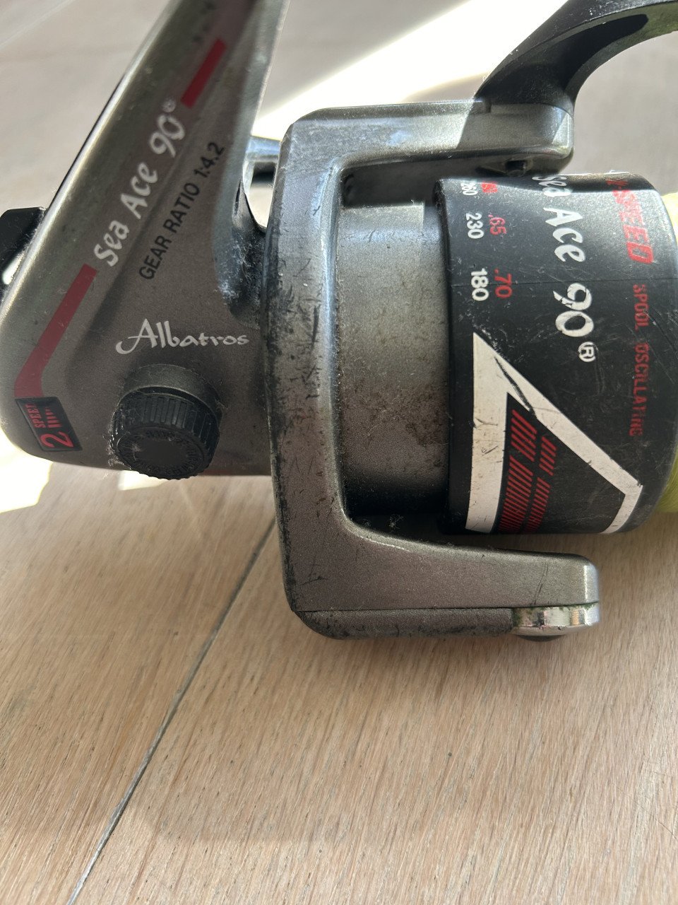 Te koop albatros sea ace 90 grote zeemolen met nieuwe lijn
