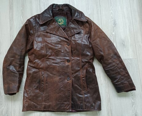Leren Unicorn vintage dames jacket
