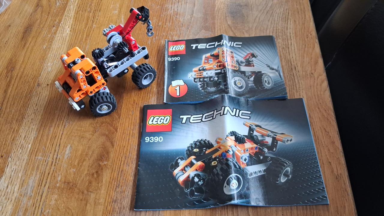 Technic lego takelauto raceauto 2 in 1 setnr 9390