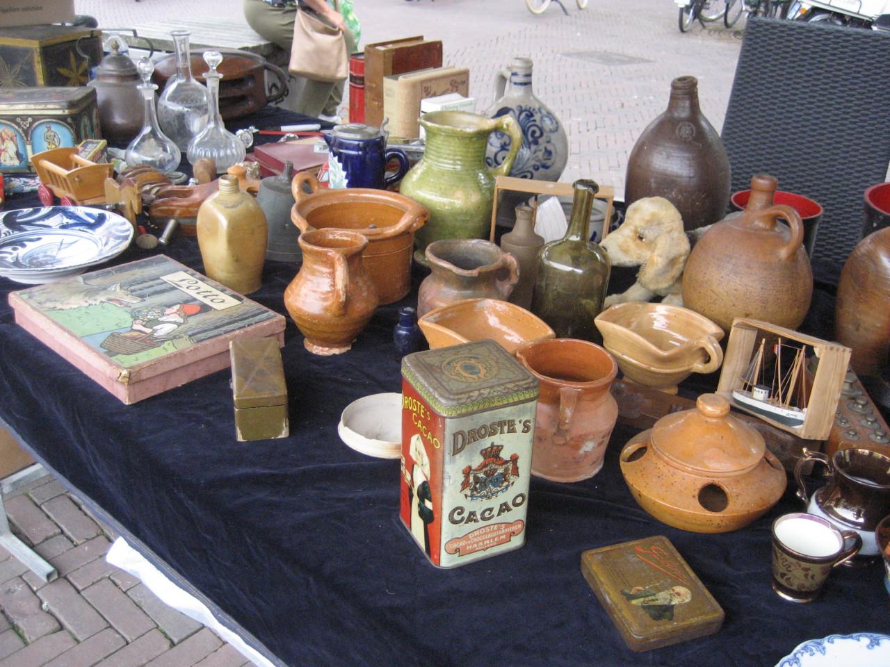 Antiek en brocante markt grote Markt Middelburg