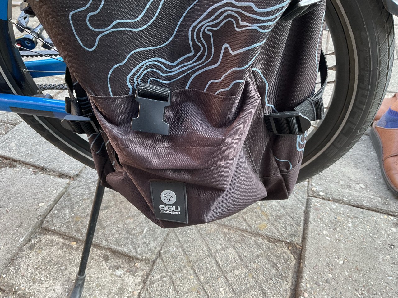 Dubbele fietstassen waterafstotend Agu
