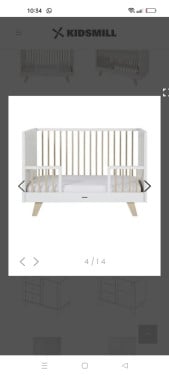Kidsmill ledikant/peuterbed Lars evt met matras.