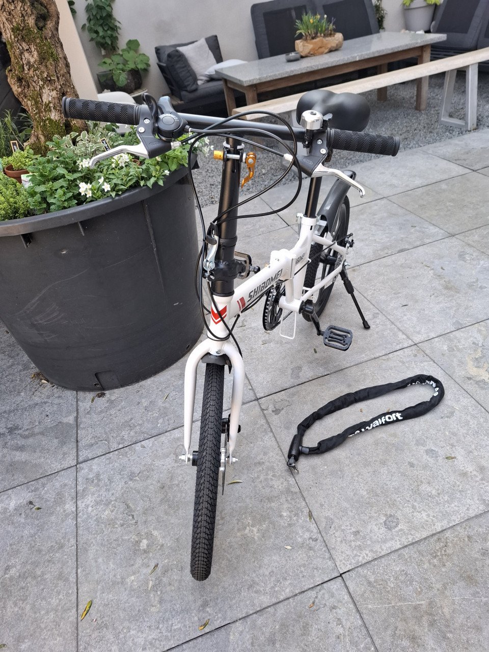 Vouwfiets/ mountainbike stijl. 20inch, wit