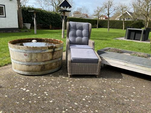 Tuinstoel plus hocker