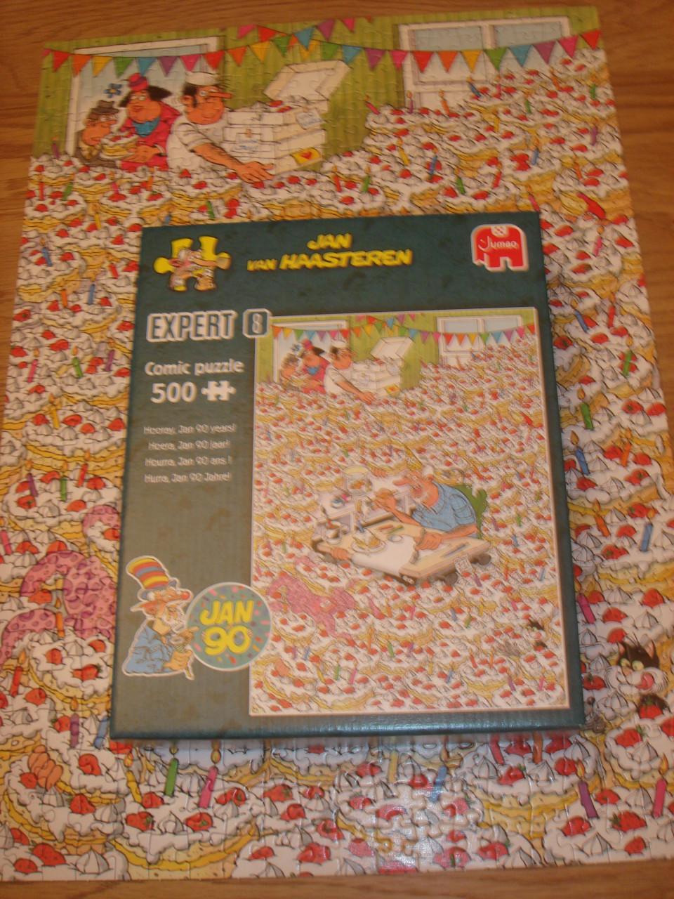 Te koop Complete Expert 8 Jan van Haasteren puzzel Hoera Jan 90 jaar