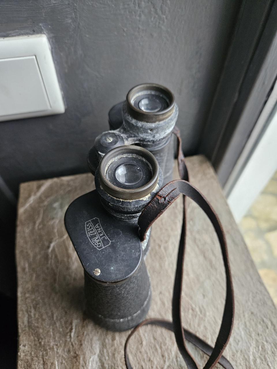 Antieke Carl Zeiss Jena 10x 50 Dekarem verrekijker DDR