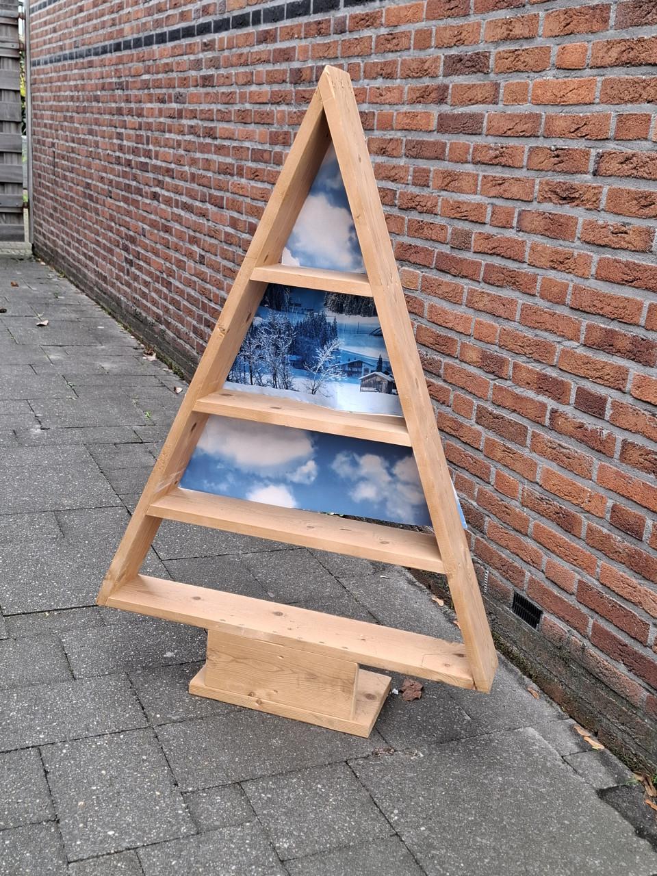 Houten kerstboom