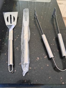 Nieuw rvs BBQ set