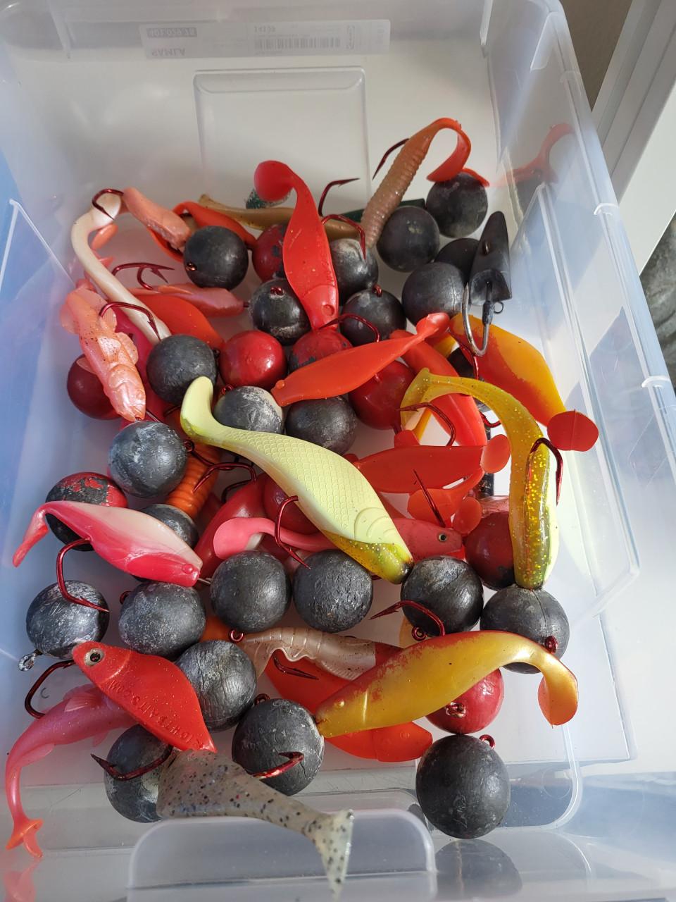 Jigkoppen en lood   300 gram