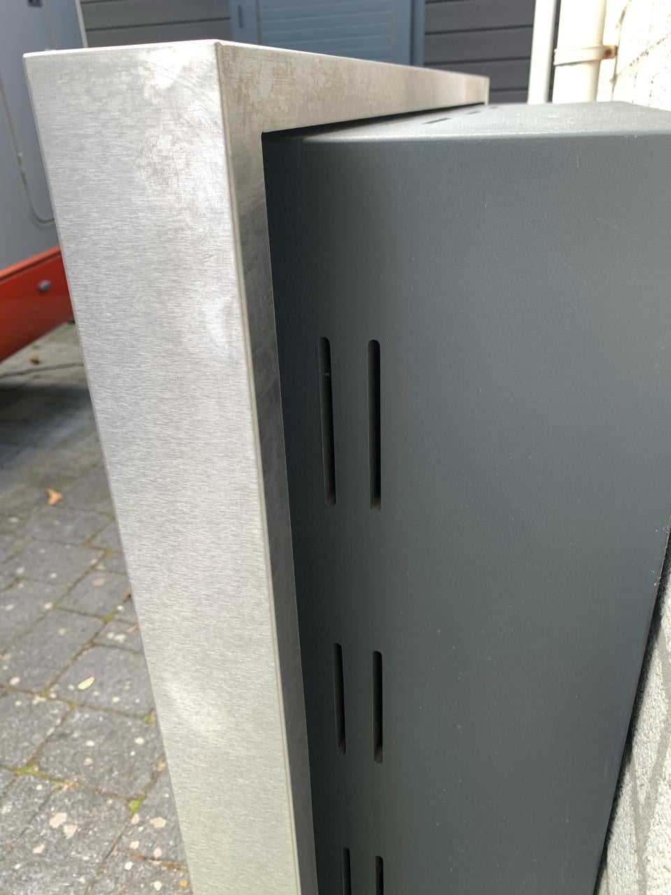 Bio ethanol open haard wandmodel met RVS rand