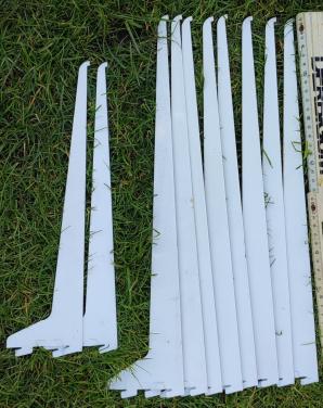 GRATIS - 10 st. - Plankdragers 8 x 40 cm / 2 x 30 cm