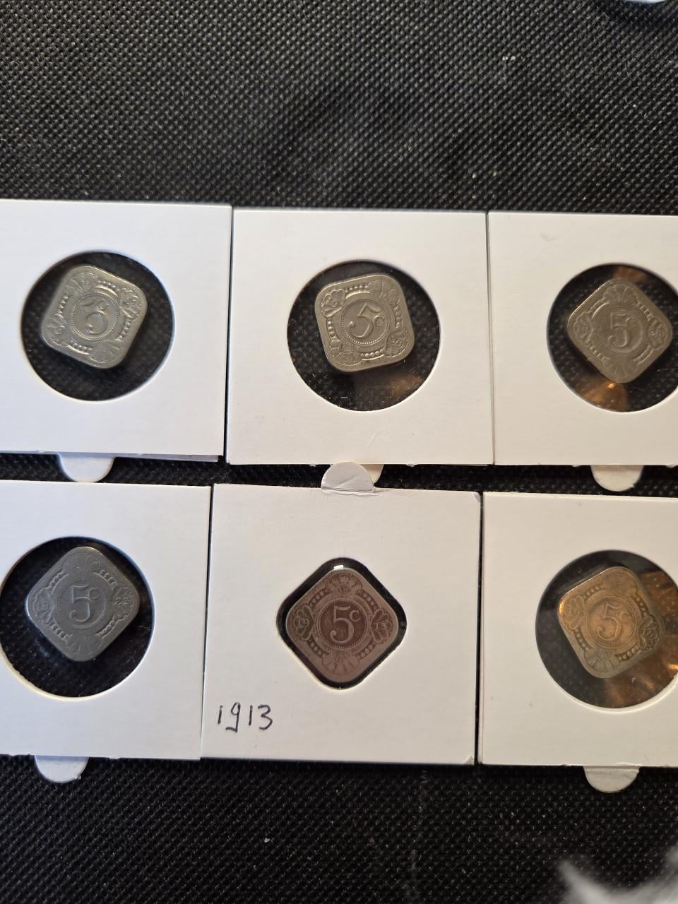 6 vierkante stuivers 5 cent