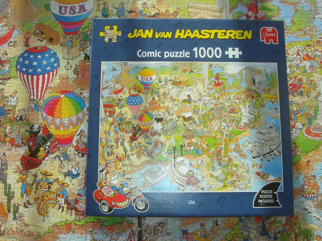 Te koop Complete Jan van Haasteren puzzel USA 1000 Stukjes
