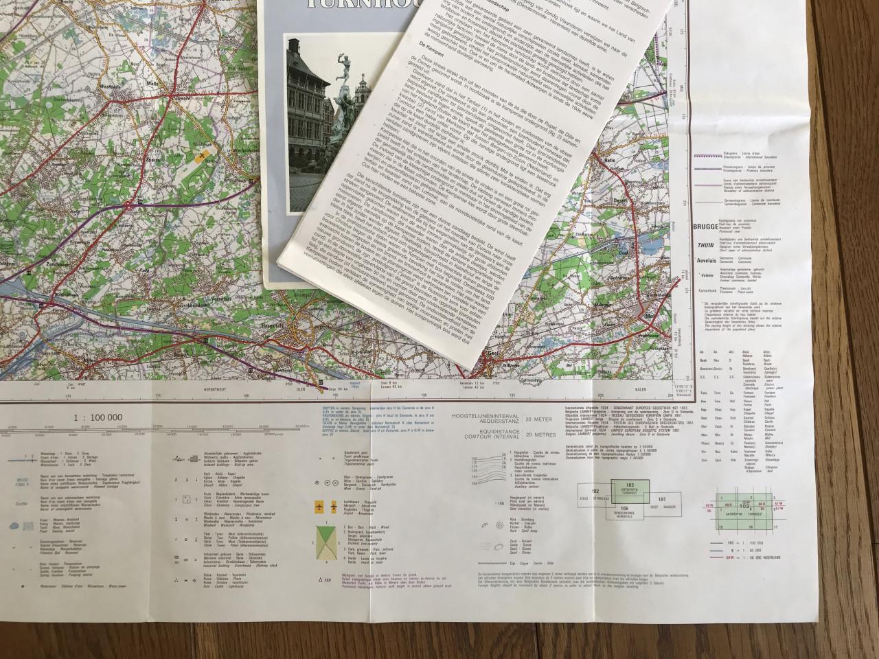 Antwerpen topografische kaart (1989)