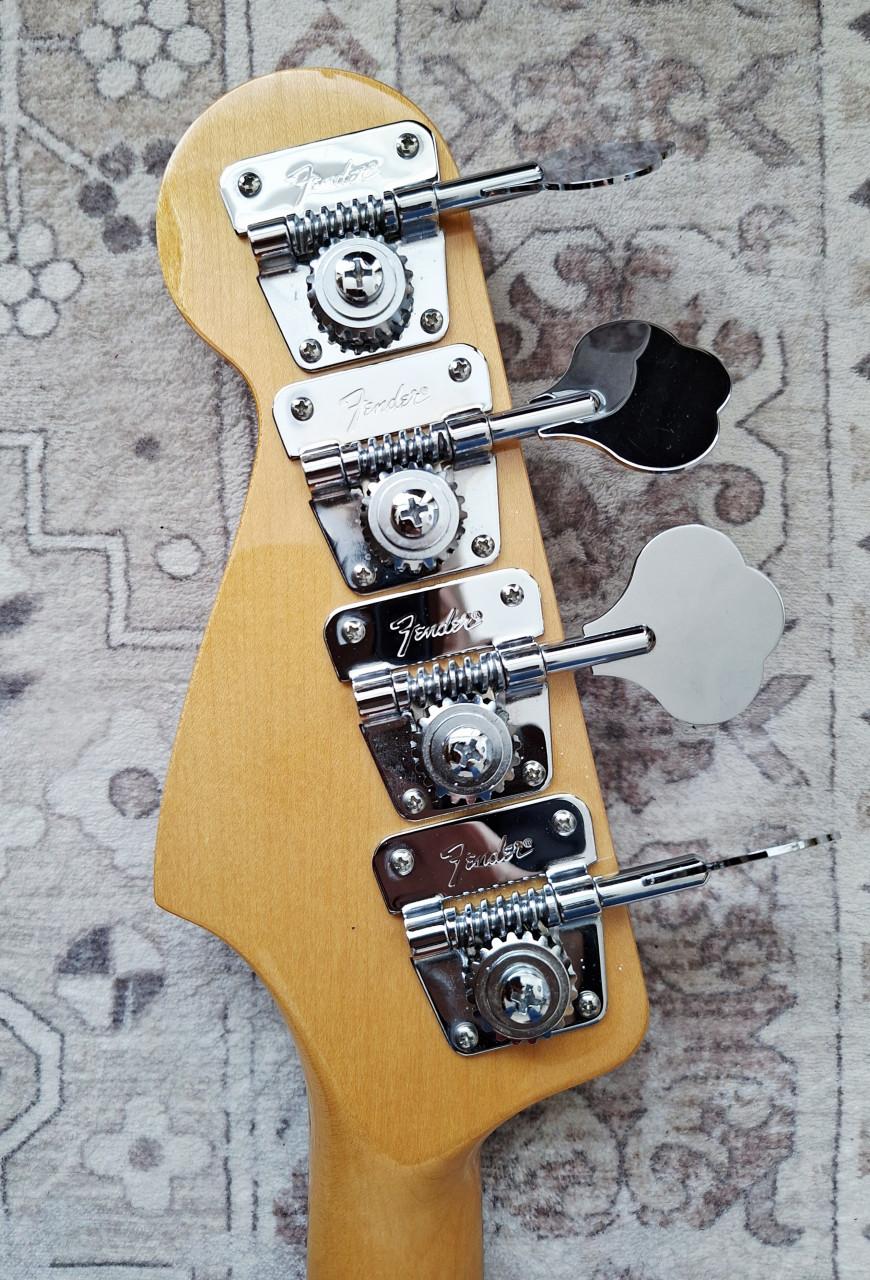 Fender Peterbuilt Jazz basgitaar naturel z.g.a.n.