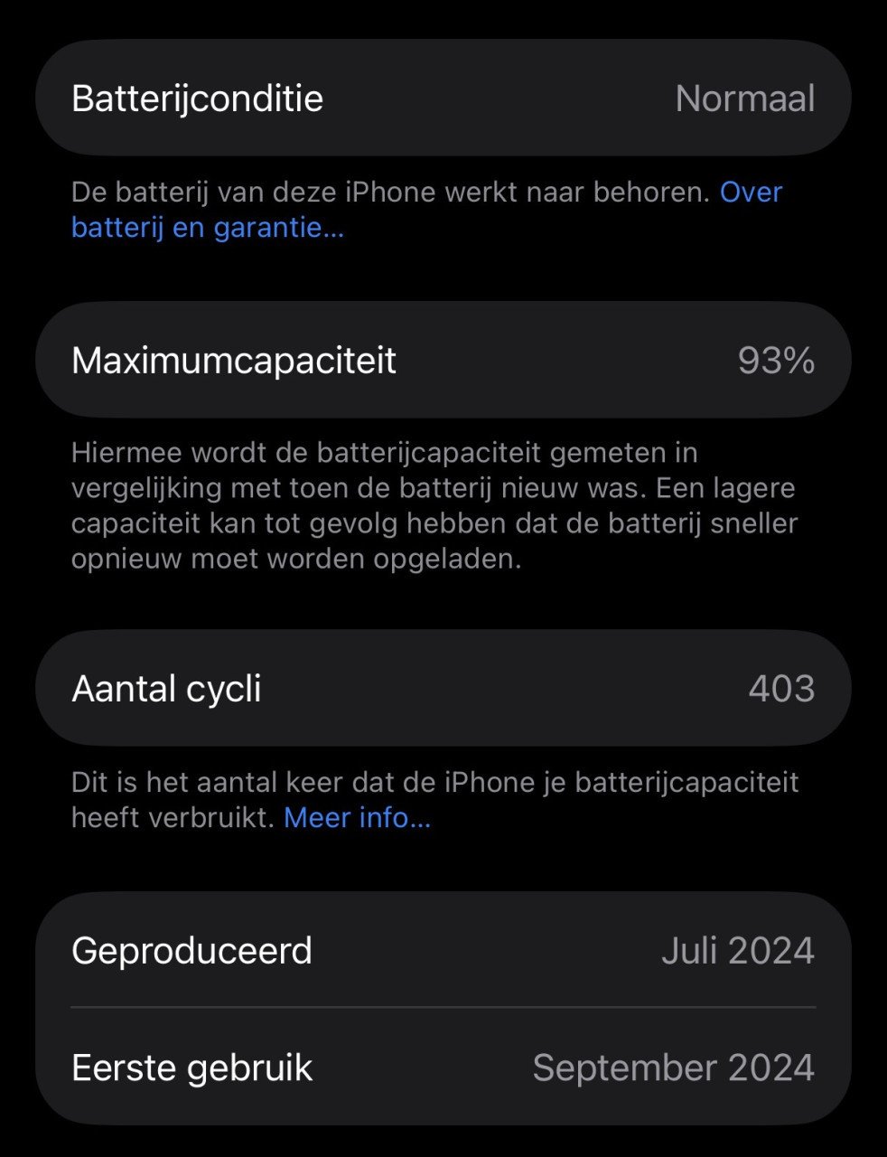 IPhone 16 Pro 512GB-batterij 93%- Desert Titanium - Garantie